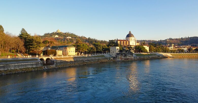 Uno scorcio di Lungadige San Giorgio