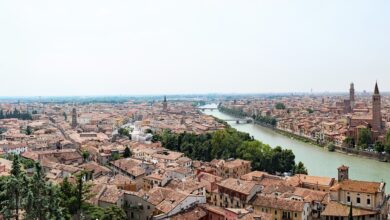 Panorama sul centro storico di Verona