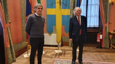 Il sindaco Sboarina e Vittorino Andreoli