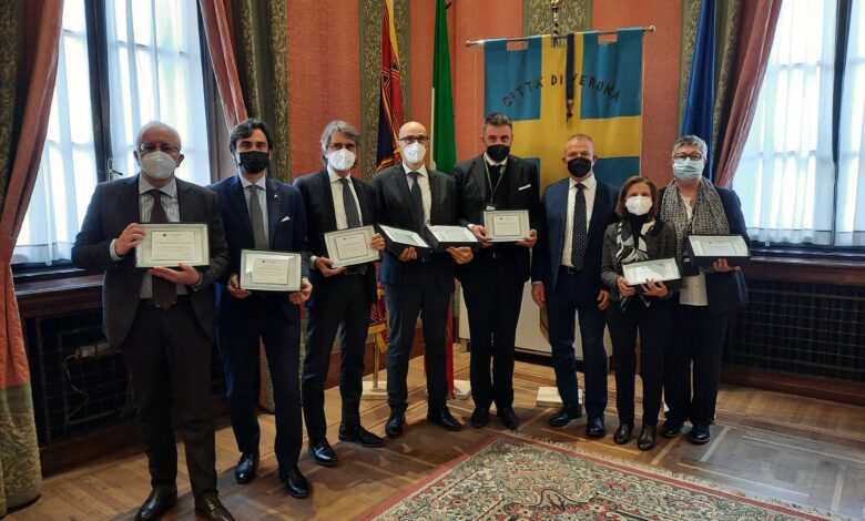 I rappresentanti premiati