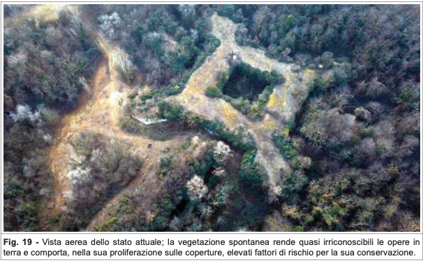 Vista aerea di Forte Procolo