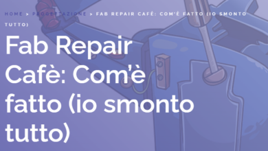 Fab Repair Cafè, i nuovi corsi