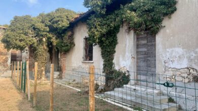 la struttura ripulita e recintata