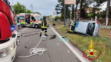 Una foto dell'incidente